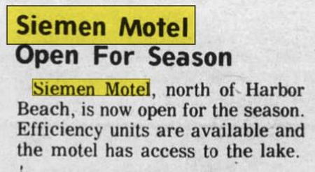 Windmill Motel (Siemen Motel) - June 1973 Open For Season